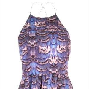 Tibi feather maxi dress - strappy back